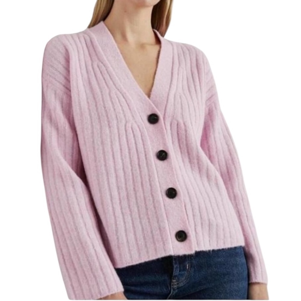 RAILS Womens Lilac Purple Pink Morgan Cardigan Sweater Large